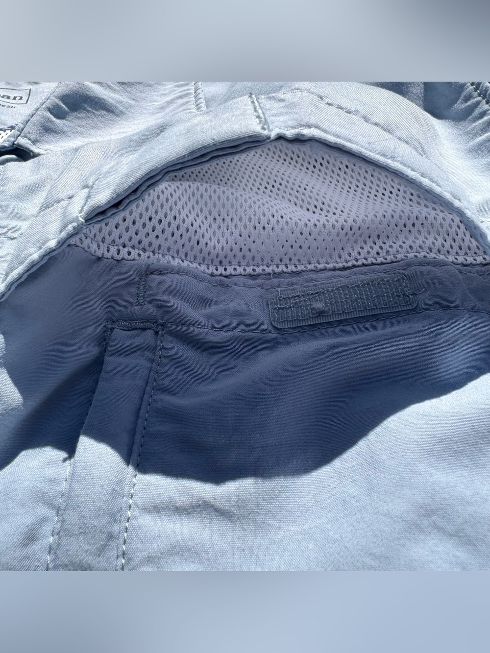 LL Bean Shirt Womens L - blue Button Up Outdoors Fishing Vented Hiking Camping - Picture 8 of 12